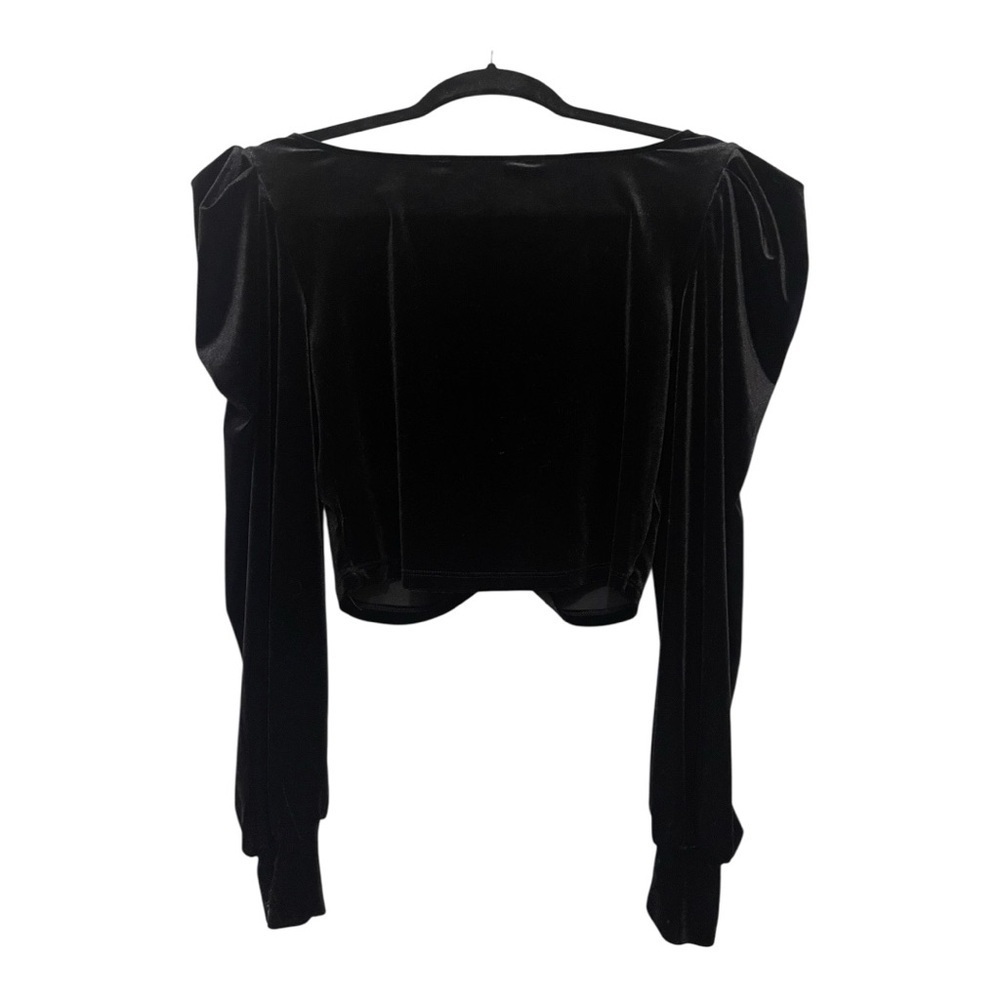 Signature8 Black Cropped Blouse - Picture 5 of 6
